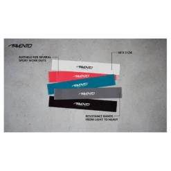 AVENTO Latex Resistance Band Set -FitGear Store avento latex resistance band set 2