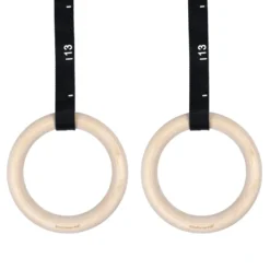 Gymnastics Rings-Wooden Crosstraining 32mm+Adjustable Straps