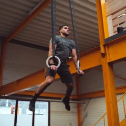 Gymnastics Rings-Wooden Crosstraining 32mm+Adjustable Straps -FitGear Store gladiatorfit gymnastics rings wooden crosstraining 32mm adjustable straps 6