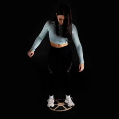 Wooden Balance Board For Balance And Coordination Ø 39cm -FitGear Store gladiatorfit wooden balance board for balance and coordination o 39cm 3