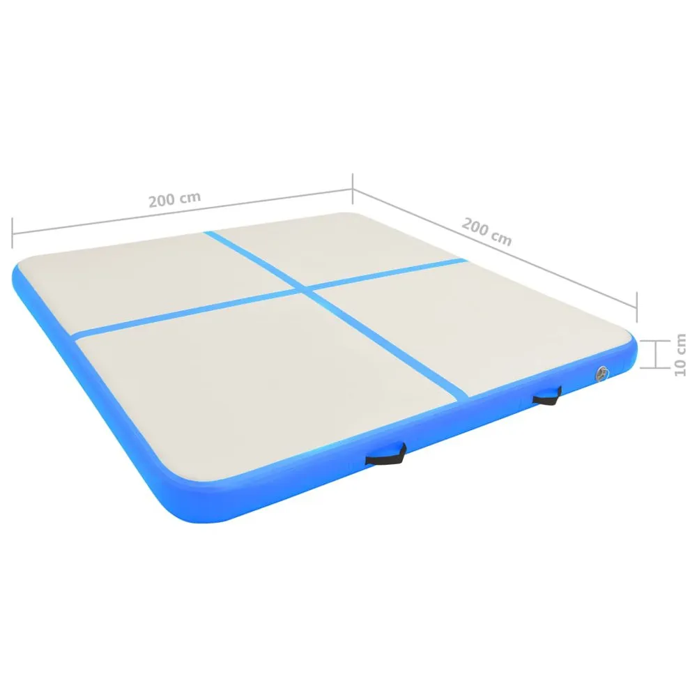 VIDAXL Pvc Inflatable Gymnastics Mat With Pump 200X200X10Cm 6 VIDAXL Pvc Inflatable Gymnastics Mat With Pump 200X200X10Cm - Image 4