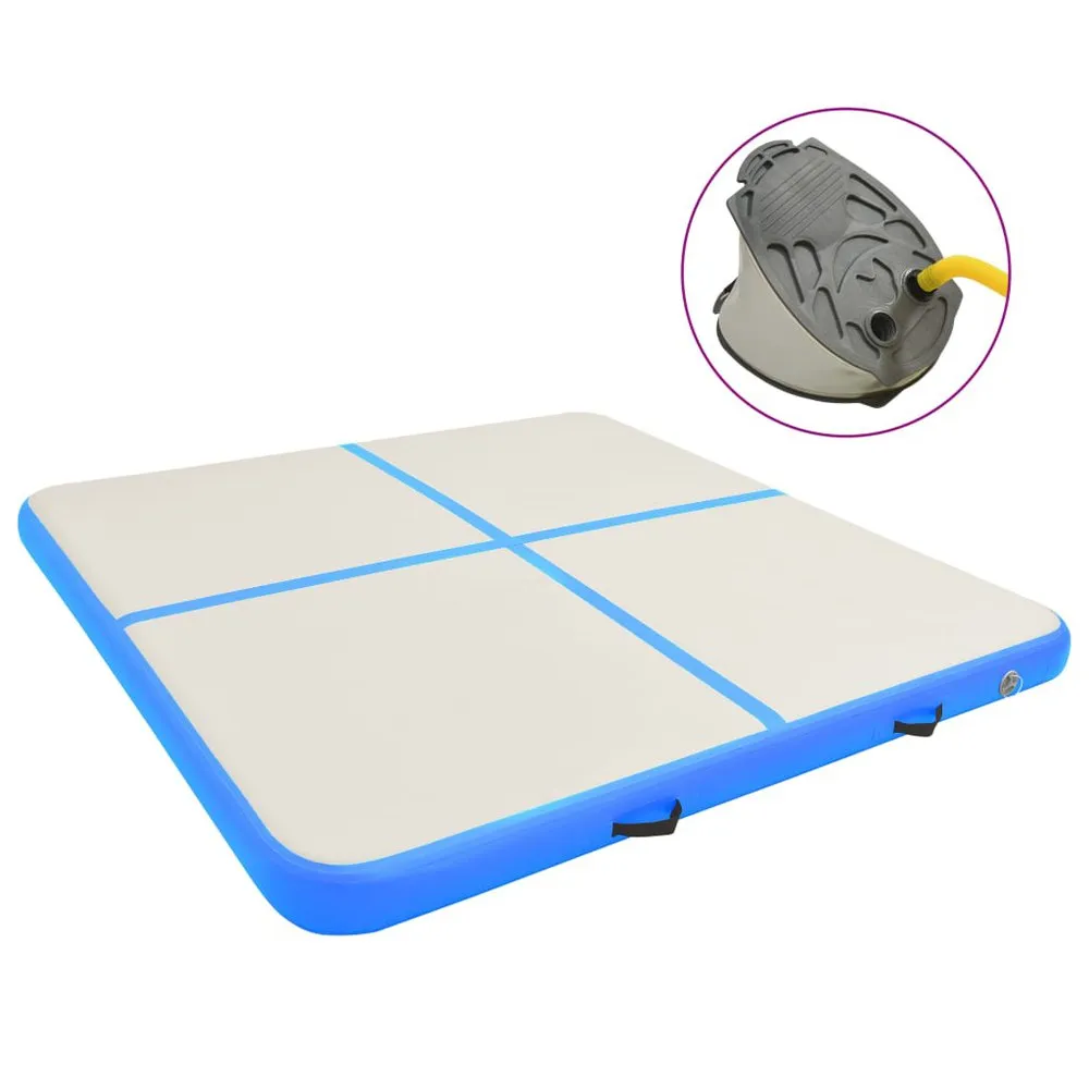 VIDAXL Pvc Inflatable Gymnastics Mat With Pump 200X200X10Cm 3 VIDAXL Pvc Inflatable Gymnastics Mat With Pump 200X200X10Cm