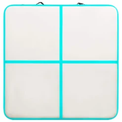 VIDAXL Pvc Inflatable Gymnastics Mat With Pump 200X200X20Cm -FitGear Store vidaxl pvc inflatable gymnastics mat with pump 200x200x20cm 4