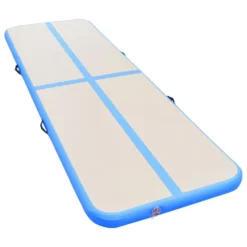 VIDAXL Pvc Inflatable Gymnastics Mat With Pump 300X100X10Cm -FitGear Store vidaxl pvc inflatable gymnastics mat with pump 300x100x10cm 1