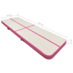 VIDAXL PVC Inflatable Gymnastics Mat With Pump 300x100x15cm -FitGear Store vidaxl pvc inflatable gymnastics mat with pump 300x100x15cm 3