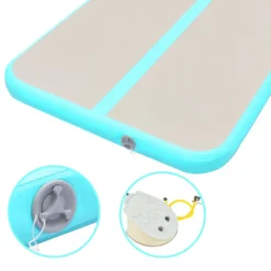 VIDAXL Pvc Inflatable Gymnastics Mat With Pump 400X100X10Cm -FitGear Store vidaxl pvc inflatable gymnastics mat with pump 400x100x10cm 6