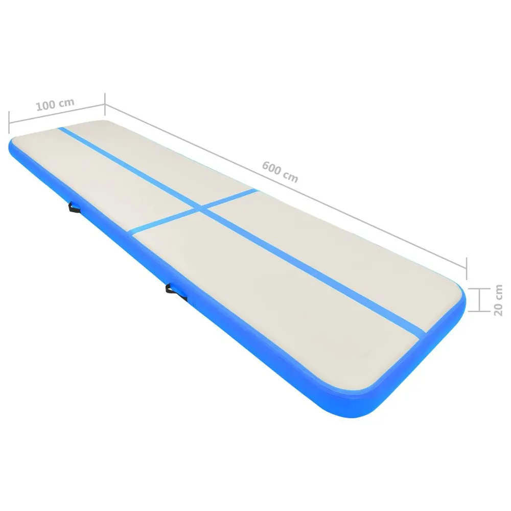 VIDAXL Pvc Inflatable Gymnastics Mat With Pump 600X100X20Cm 6 VIDAXL Pvc Inflatable Gymnastics Mat With Pump 600X100X20Cm - Image 4