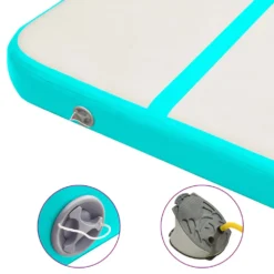 VIDAXL Pvc Inflatable Gymnastics Mat With Pump 700X100X20Cm -FitGear Store vidaxl pvc inflatable gymnastics mat with pump 700x100x20cm 6